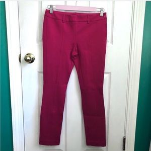 Body by Victoria High Rise Magenta Skinny Pants size 2